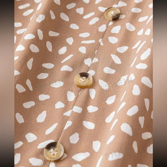 *(3 for 15)* SHEIN XL Plus Allover Print Tie Waist Ruffle Hem Skirt Size  Midi - Picture 4 of 11